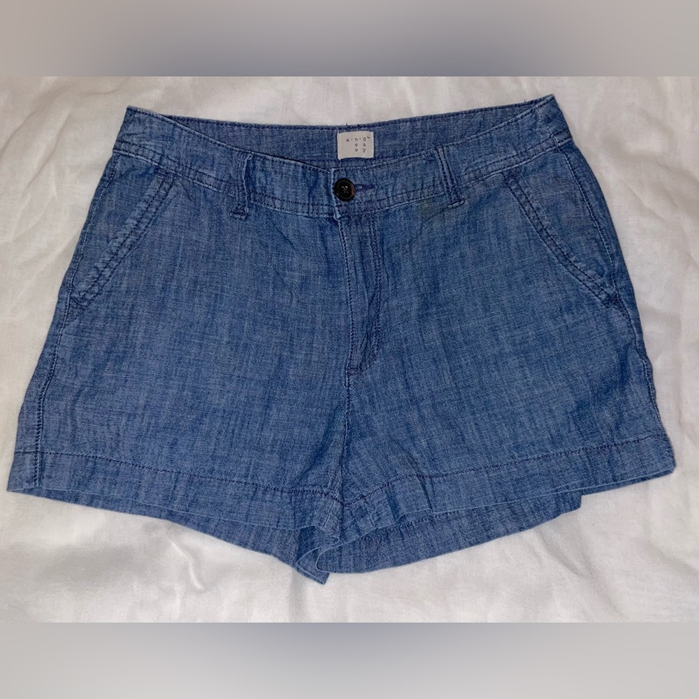 Target-A New Day denim/linen shorts size 2